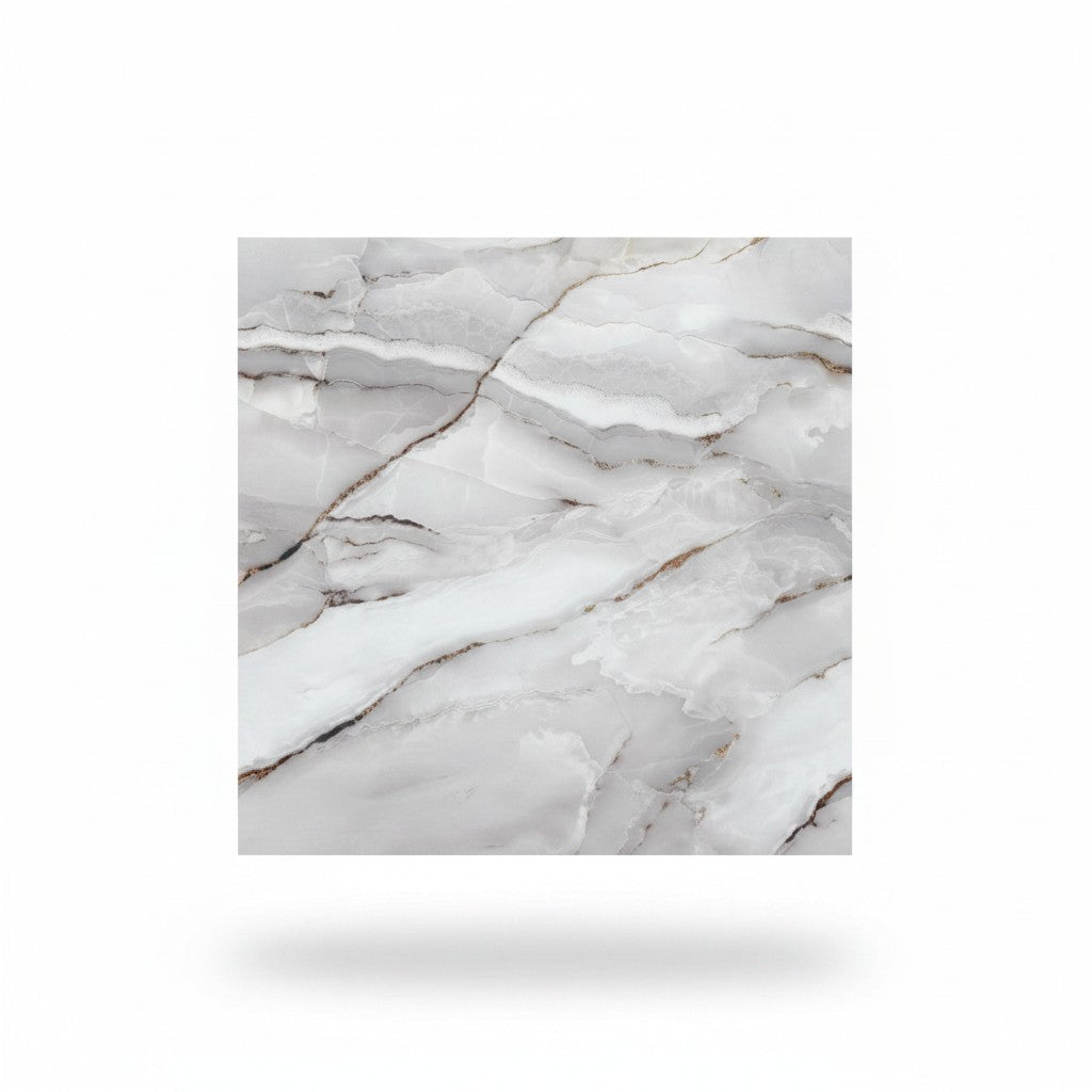 Tapet Autoadeziv 3D Marmură Albă Statuario 60x60cm