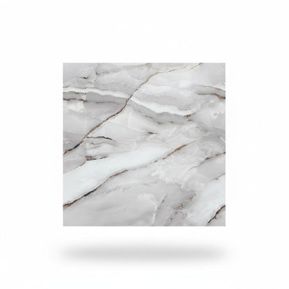 Tapet Autoadeziv 3D Marmură Albă Statuario 60x60cm