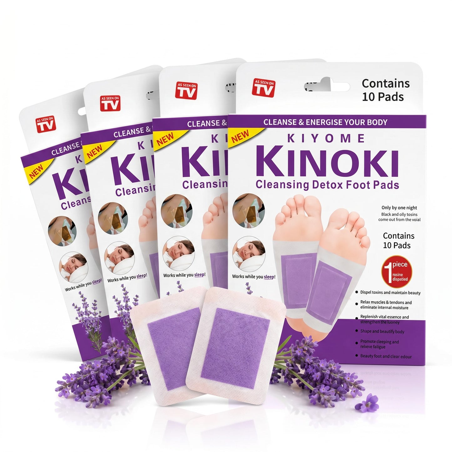 Plasturi Detox Kinoki cu Lavandă