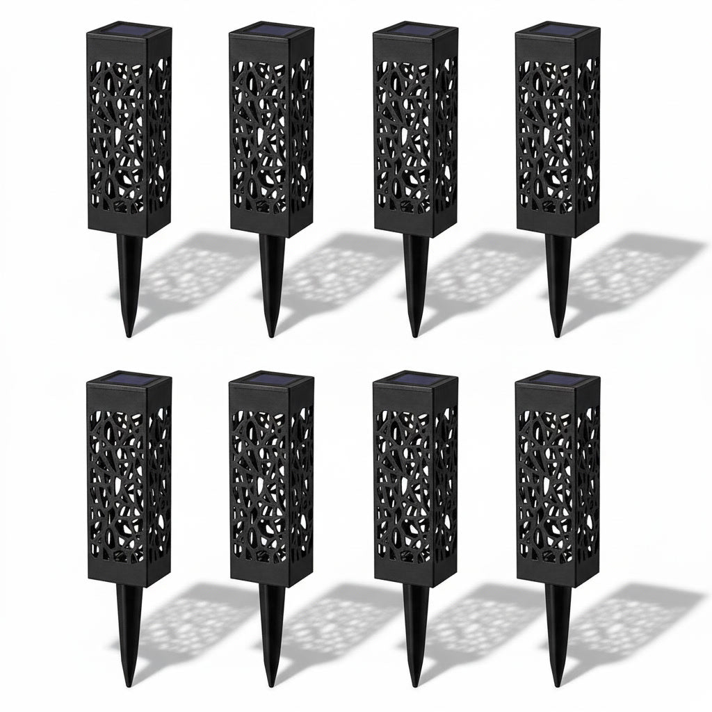 Set 8 Lămpi Solare LED Decorative, Iluminat Ambiental Grădină și Curte