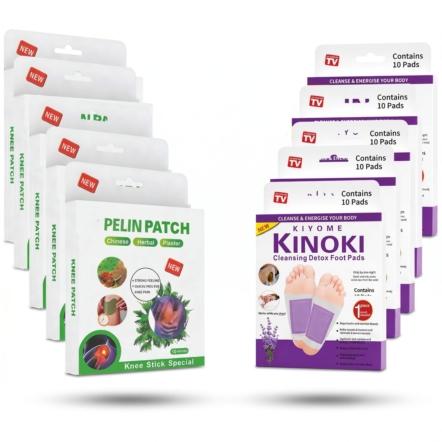 Pachet Pelin + Kinoki - Dureri Calmate și Detoxifiere Completă