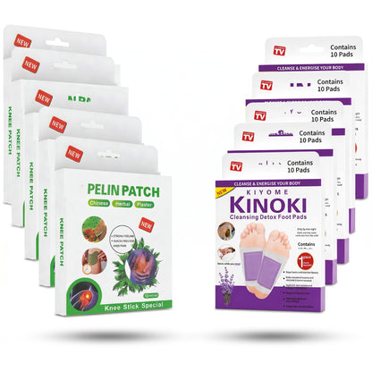 Pachet Pelin + Kinoki - Dureri Calmate și Detoxifiere Completă